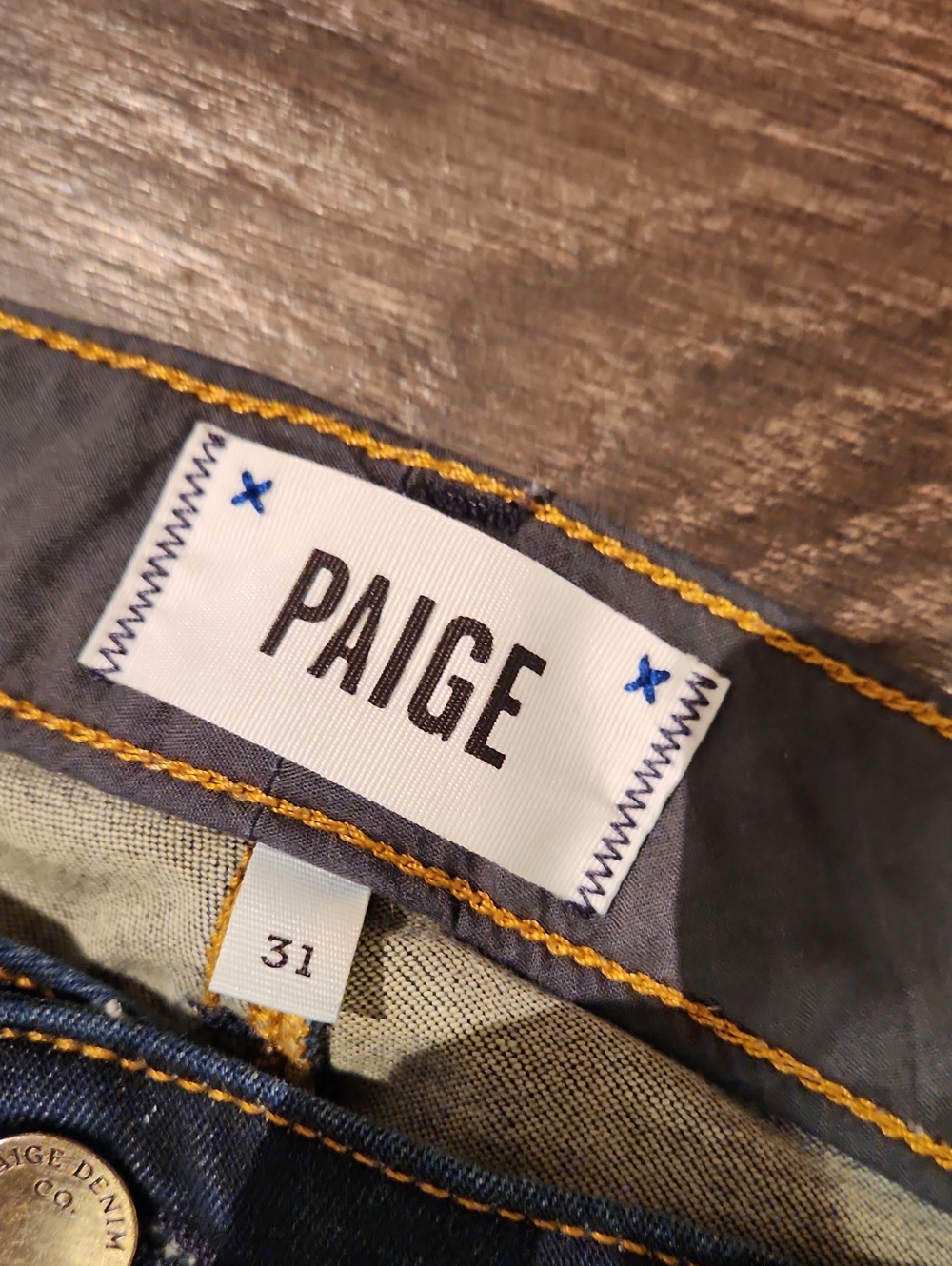 ❤️ PAIGE SKYLINE SKINNY JEANS, SURFACE WASH, 12 (31) - Picture 5 of 8